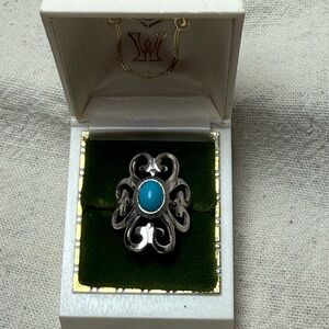Silver and Turquoise Ring